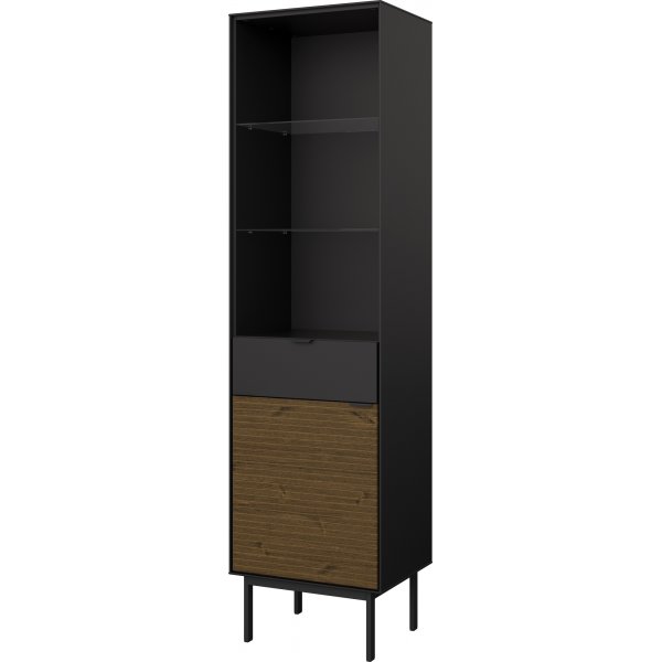 Vitrine Soma - Schwarz/Espresso
