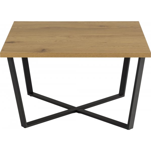 Amble Couchtisch 75 x 75 cm - Eiche/schwarz