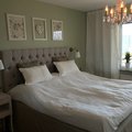 Kundenbild Gleiches Kopfteil (Wandbehang) 180x70 cm - Beige (Stoff)