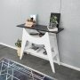 Ese Beistelltisch 100 x 35 cm - Wei/Schwarz