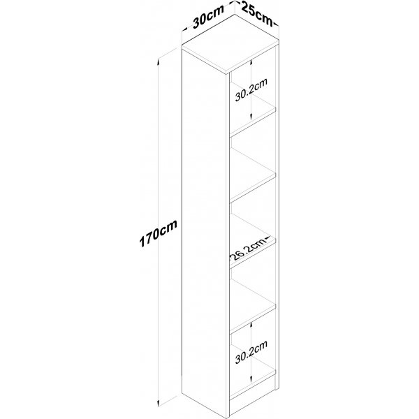 Hector B�cherregal 14 - Walnuss