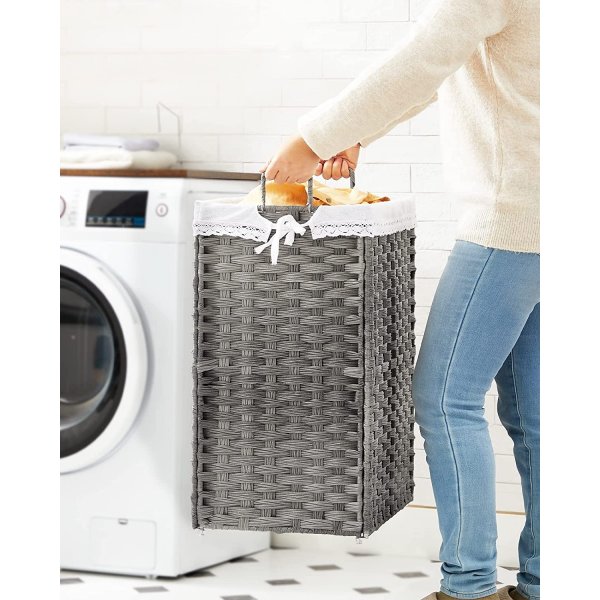 Henrietta Wäschekorb 90 l - Grau Henrietta Wäschekorb 90 l - Grau