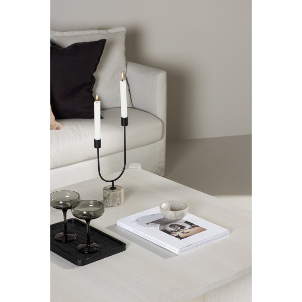 Rogaland Couchtisch 100 x 100 cm - Wei getncht