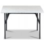 Terrazzo Couchtisch 75x75cm - Bianco Terrazzo & Sockel AIR