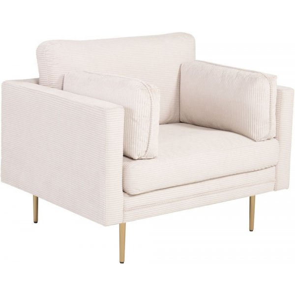 Sessel Savanna - Hellgrau Manchester / Beine Messing Sessel Savanna - Hellgrau Manchester / Beine Messing