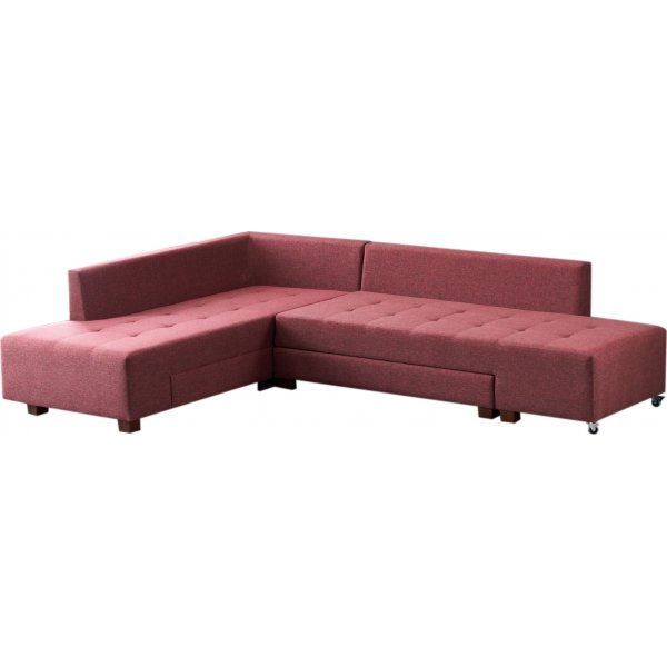 Ecksofa Manama - Burgund