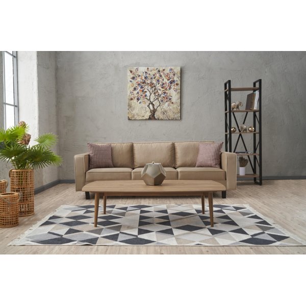 Sofa Kale - Cremefarbener Samt