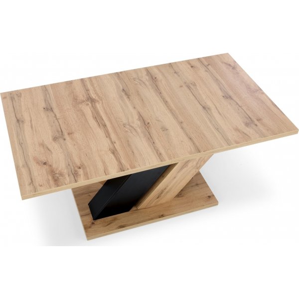 Brandon Esstisch 160-200 x 90 cm - Wotan-Eiche/Schwarz Brandon Esstisch 160-200 x 90 cm - Wotan-Eiche/Schwarz