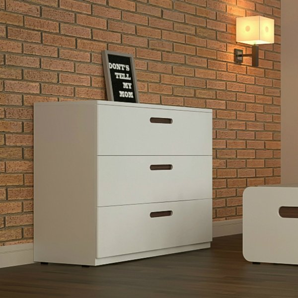 Tanja Kommode 3 - Wei�