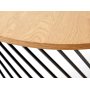 Kapitol Couchtisch Ø80 cm - Eiche/schwarz