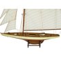 Altes Seemannsmodell Boot Columbia II Segelboot - Mahagoni