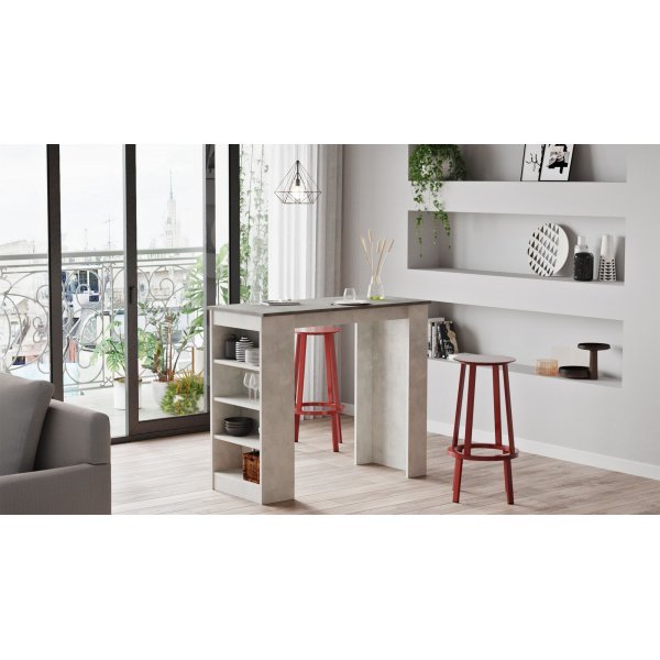 Style Stehtisch 120 x 51,6 cm - Hellgrau/Dunkelgrau