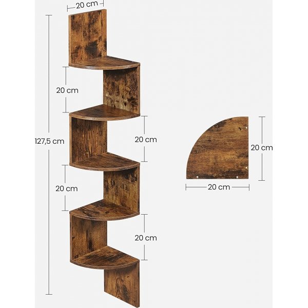 Damaskus-B�cherregal - Braun
