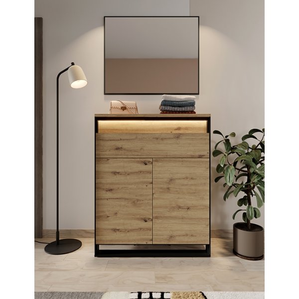 Quant Kommode - Artisan Eiche/Schwarz Quant Kommode - Artisan Eiche/Schwarz