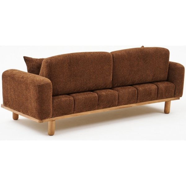 Reims 3-Sitzer-Sofa - Braun/Kupfer