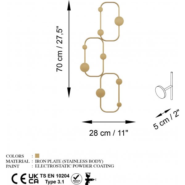Lizzard Kleiderbügel - Gold Lizzard Kleiderbügel - Gold