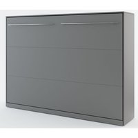 Bettschrank Compact Living Horizontal (Klappbett 140x200 cm) - Grau