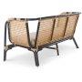 Sofa Marbella - Rattan/schwarz