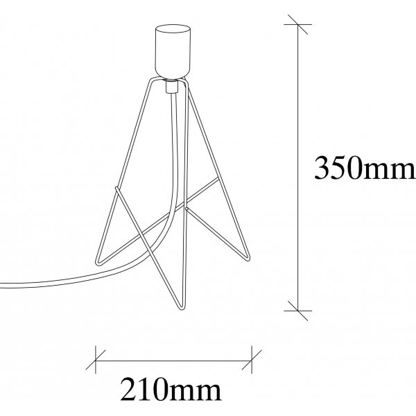 Pyramid Tischlampe - Gold