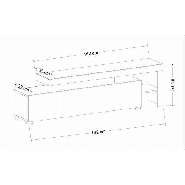 Beliz TV-Stnder - Wei