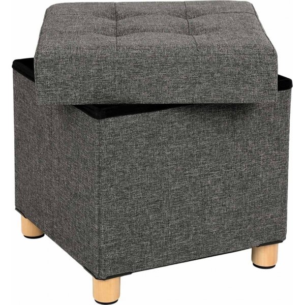 Fideli Hocker mit Stauraum - Grau