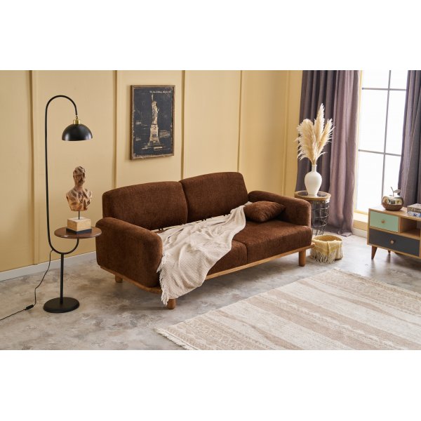 Reims 3-Sitzer-Sofa - Braun/Kupfer