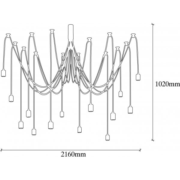 Kaluv Deckenleuchte 931 - Schwarz