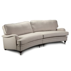 Howard Southampton XL geschwungenes Sofa 275 cm - Beige + Textilreinigung fr Mbel