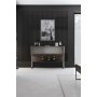 Lux Relieftisch 120 x 30 cm - Walnuss/Silber