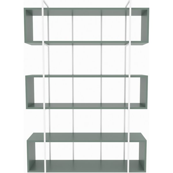 Bruti B�cherregal - Gr�n/Wei�