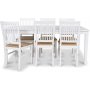 Mellby Esszimmergruppe 180 cm Tisch wei + 6 Dalar Esszimmersthle