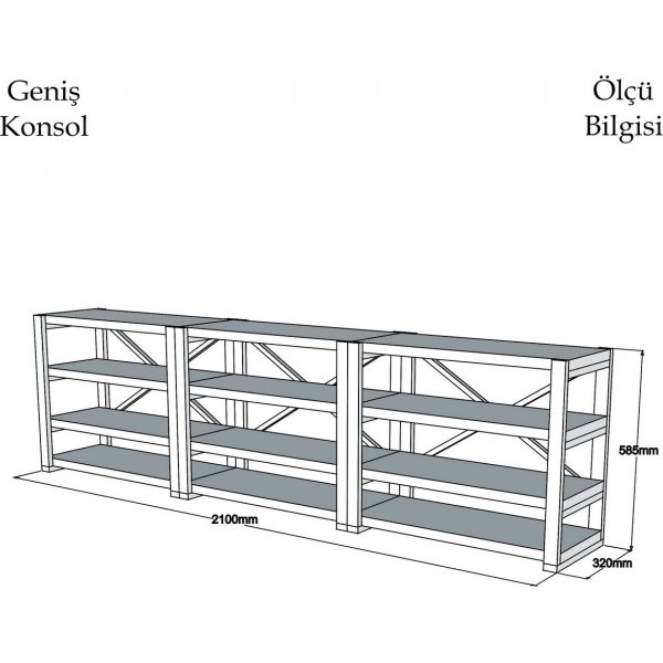 Bücherregal Prof - Nussbaum/schwarz Bücherregal Prof - Nussbaum/schwarz