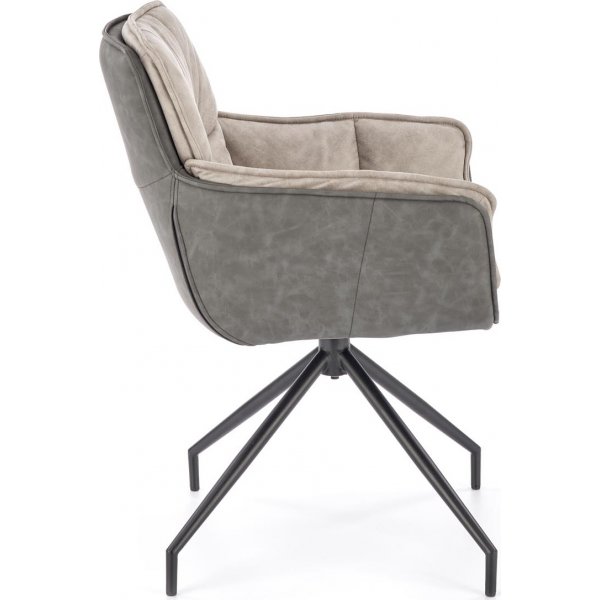 Cadeira Esszimmerstuhl 523 - Grau/Schwarz