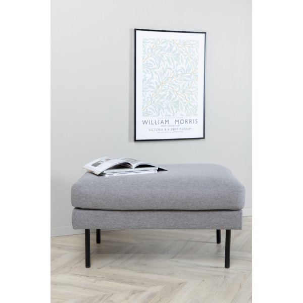 Sitzpuff Eden - Stahlgrauer Stoff Sitzpuff Eden - Stahlgrauer Stoff