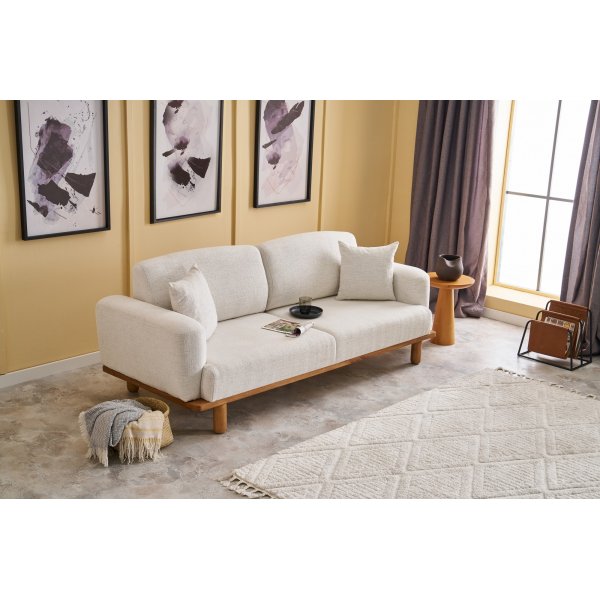 Reims 3-Sitzer-Sofa - Creme