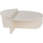 Orion Couchtisch 90 x 90 cm - Wei lackiertes Holz