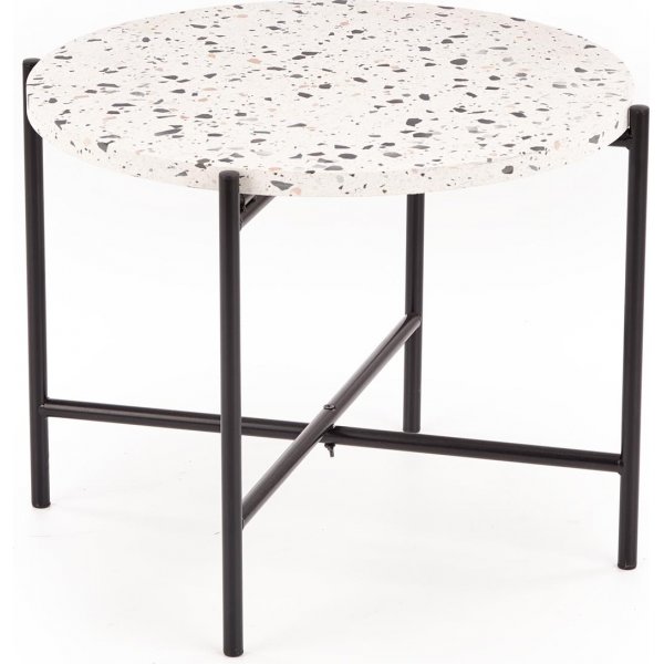 Sidewalk Couchtisch 50 cm - Terrazzo/schwarz