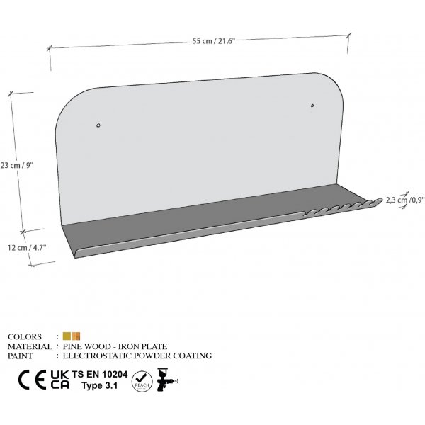 Saketo Wandregal - Gold