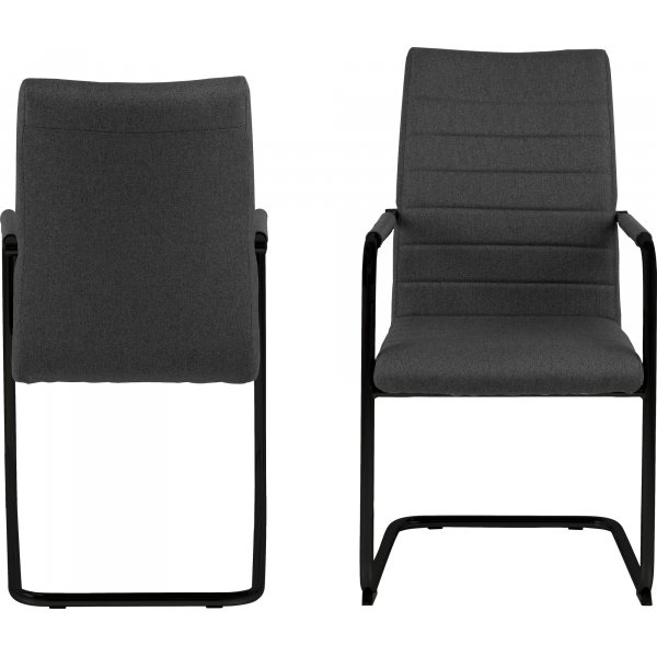 Sessel Moon - Grau/Schwarz