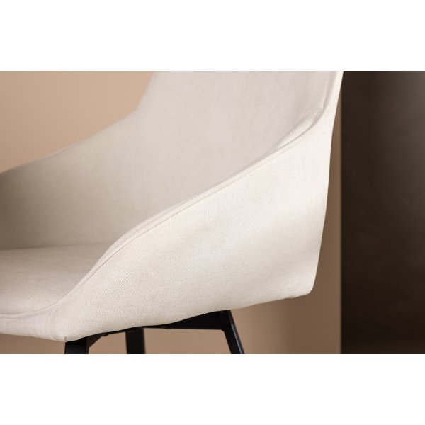 Rosie Esszimmerstuhl - Beige/Schwarz