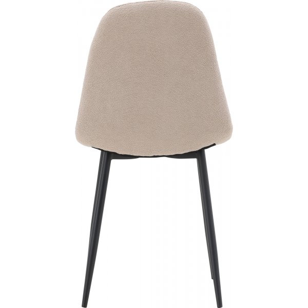 Bridge-Esszimmerstuhl - Beigefarbenes Boucl