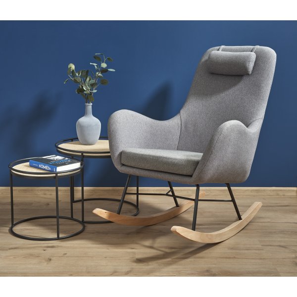 Mengoba Schaukelstuhl - Grau