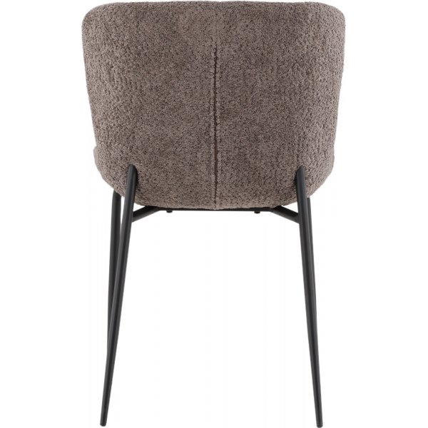 Modesto Esszimmerstuhl - Braunes Bouclé Modesto Esszimmerstuhl - Braunes Bouclé