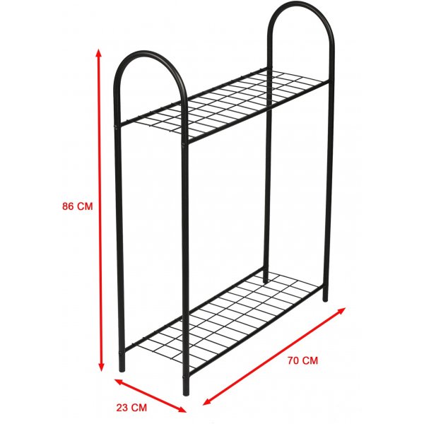 Verrücktes Pflanzenregal - Schwarz Verrücktes Pflanzenregal - Schwarz