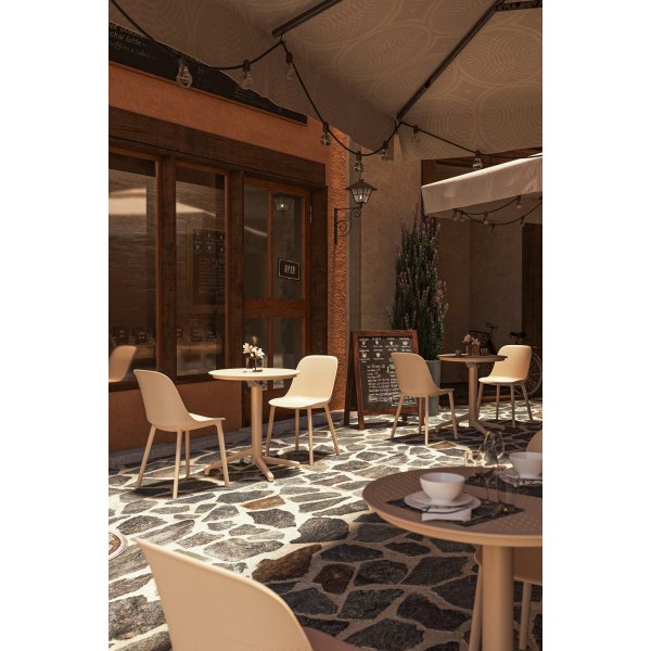 Schalen-Esszimmerstuhl im 2er-Pack - Beige