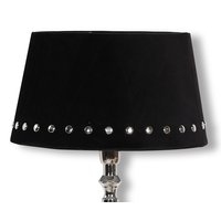 Velvet Lampenschirm mit Nieten 33 cm - Schwarz / Chrom Velvet Lampenschirm mit Nieten 33 cm - Schwarz / Chrom