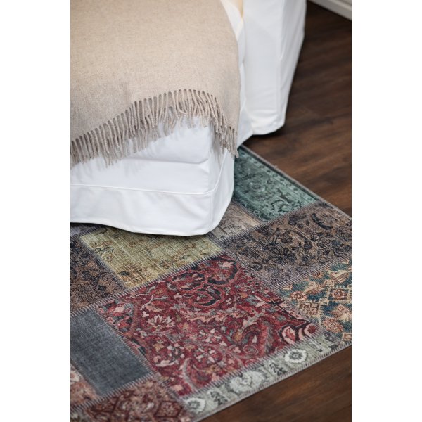 Patchwork-Patchwork-Teppich Mehrfarbig