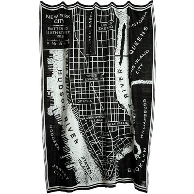 Decke New York 130X170 cm - schwarz / wei