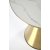Tribeca Couchtisch 50 cm - Weier Marmor/Gold