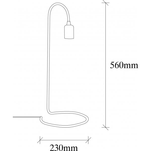 Yllan Tischlampe fertig - Schwarz
